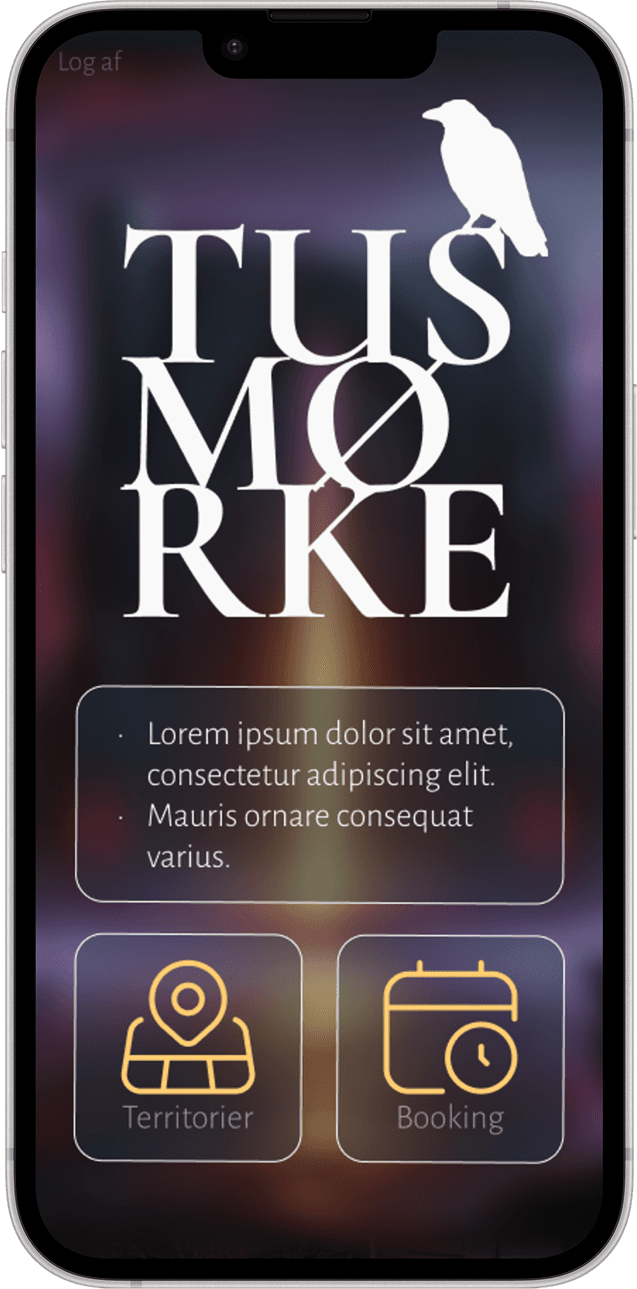 Tusmørke application dashboard